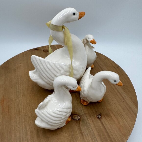 Takahashi San Francisco Geese Family Set of 4 Figurines Made in Japan Vintage f - Picture 7 of 15
